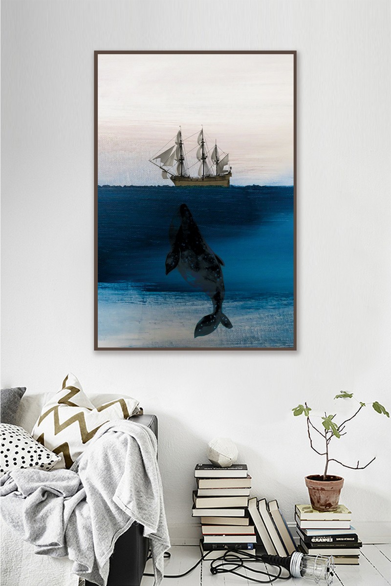 Thuyền - biển - cá heo CTB-301-KG